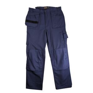 NWT Blaklader Workwear Navy Work Pants Men's 38x34 Knee Pad Utility Pockets 1625